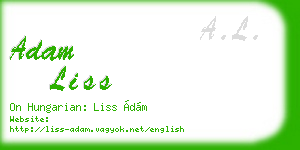 adam liss business card